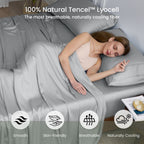 Bed Sheet Set Lyocell Moisture-Wicking & Breathable