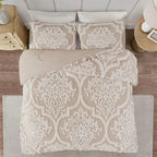 Bedding Set 100% Cotton Breathable Duvet Plus 2 Pillowcases