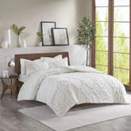 Bedding Set 100% Cotton Breathable Duvet Plus 2 Pillowcases