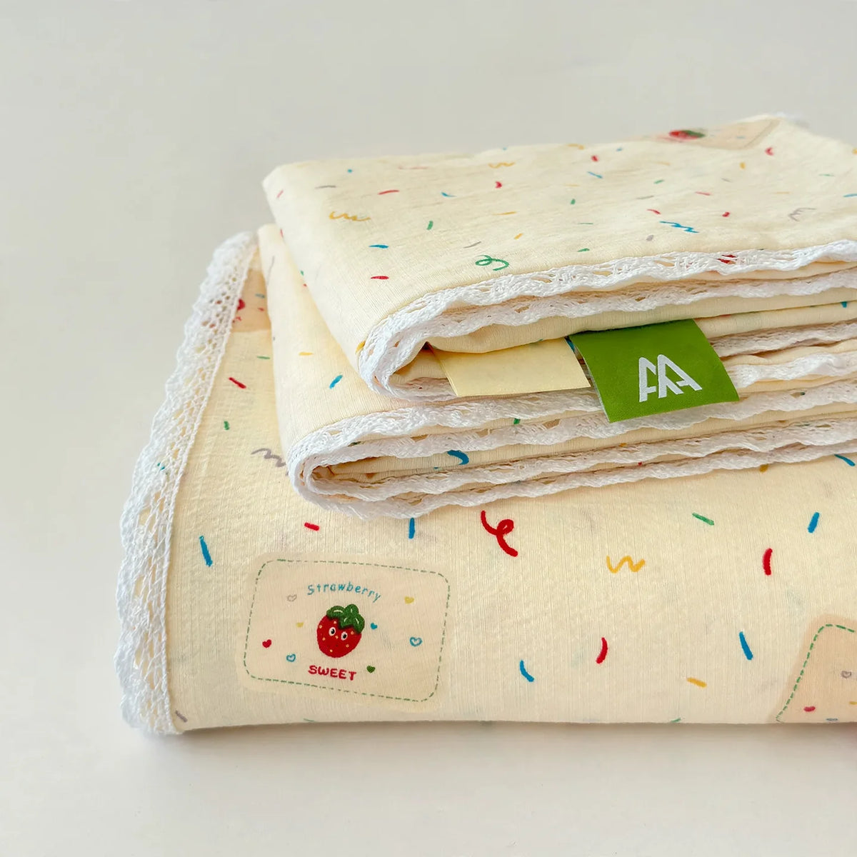 Bedding Set 100% Cotton Breathable Lace Edge