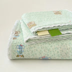 Bedding Set 100% Cotton Breathable Lace Edge