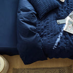 Bedding Set 100% Cotton Bubble Pattern 4 Piece