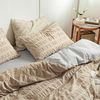 Bedding Set 100% Cotton Bubble Pattern 4 Piece