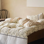Bedding Set 100% Cotton Waffle Floral 4 Piece
