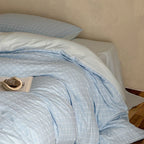 Bedding Set 4-Piece Cotton Percale Quilted Comforter