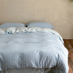 Bedding Set 4-Piece Cotton Percale Quilted Comforter