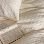 Bedding Set 4-Piece Cotton Percale Quilted Comforter
