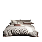 Bedding Set 4-Piece Long-Staple Cotton Gold & Silver Thread