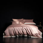 Bedding Set 4-Piece Long-Staple Cotton Gold & Silver Thread