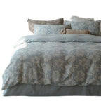 Bedding Set 4-Piece Quilted Floral Cotton Blend