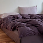 Bedding Set Breathable Cotton Blend & Zipper Duvet Cover