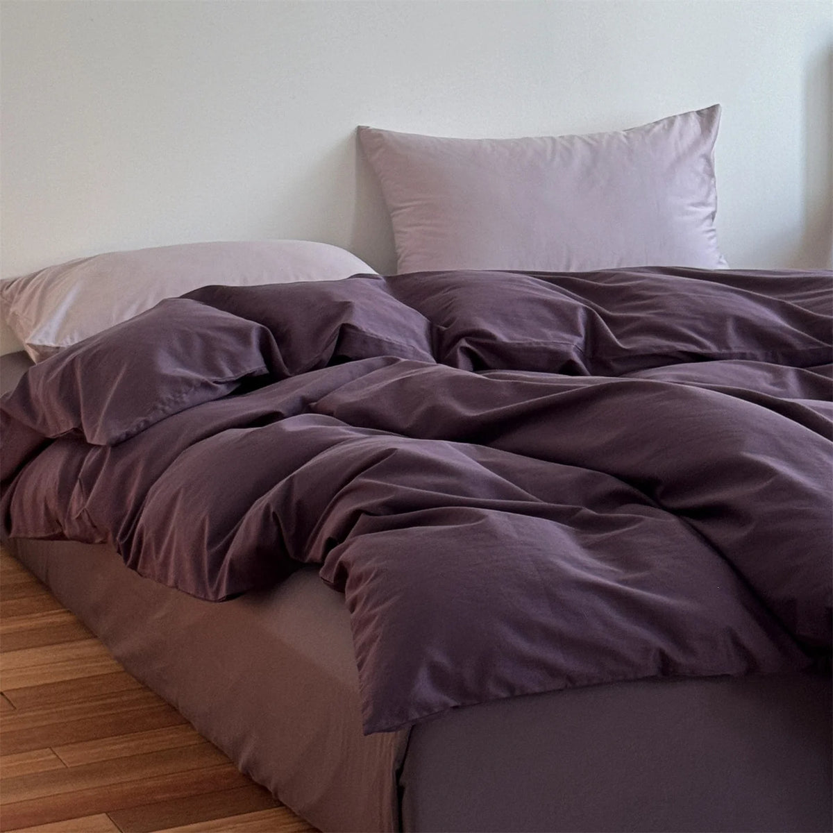 Bedding Set Breathable Cotton Blend & Zipper Duvet Cover