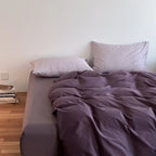 Bedding Set Breathable Cotton Blend & Zipper Duvet Cover