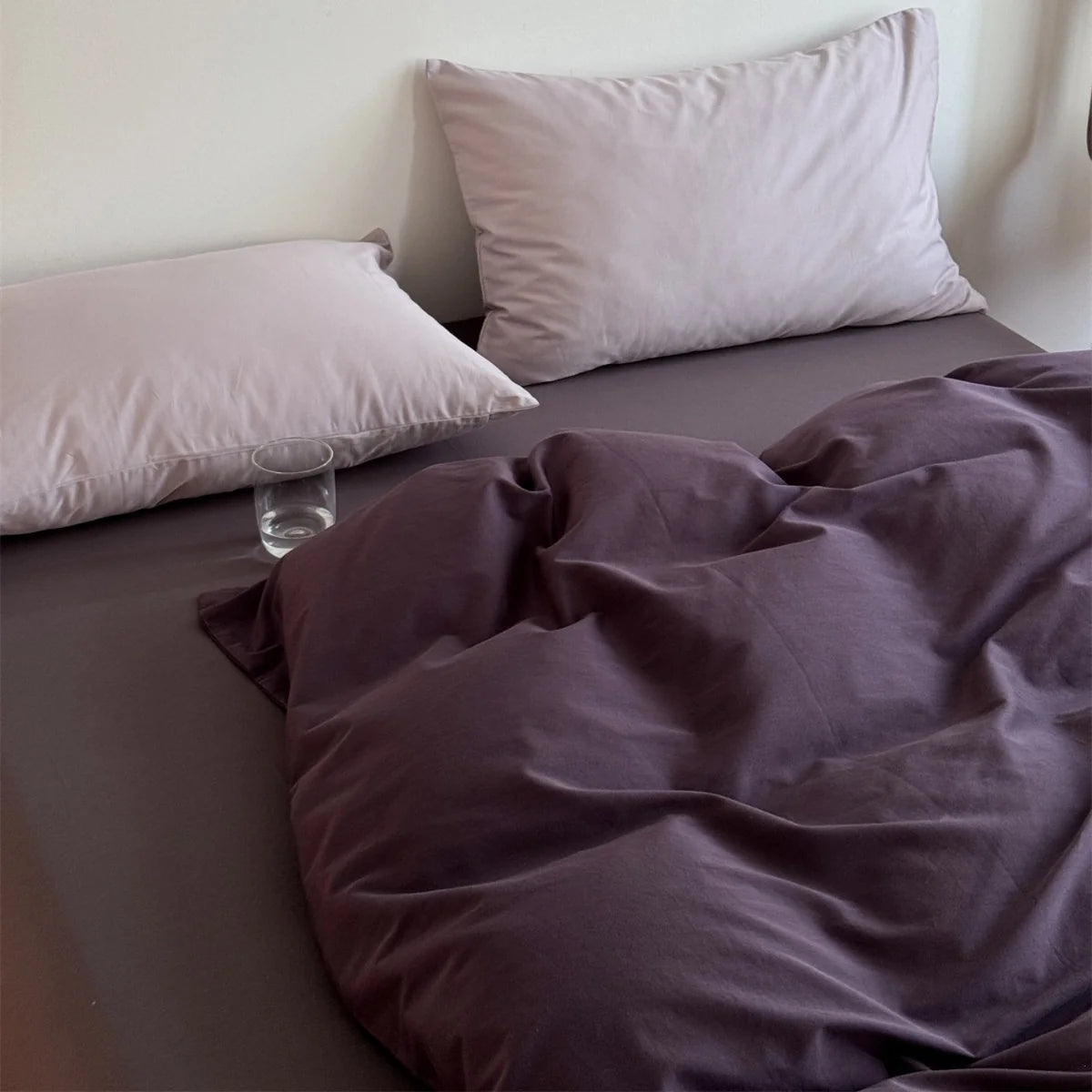 Bedding Set Breathable Cotton Blend & Zipper Duvet Cover