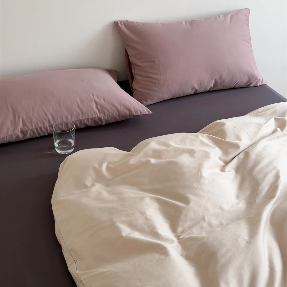 Bedding Set Breathable Cotton Blend & Zipper Duvet Cover