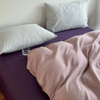 Bedding Set Breathable Cotton Blend & Zipper Duvet Cover