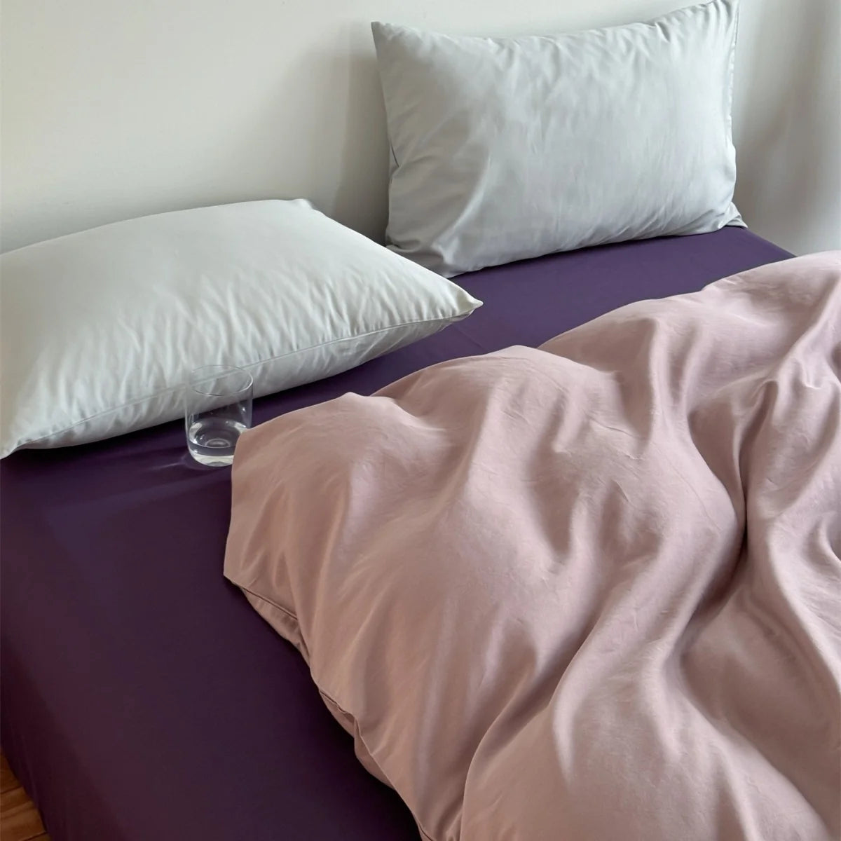 Bedding Set Breathable Cotton Blend & Zipper Duvet Cover