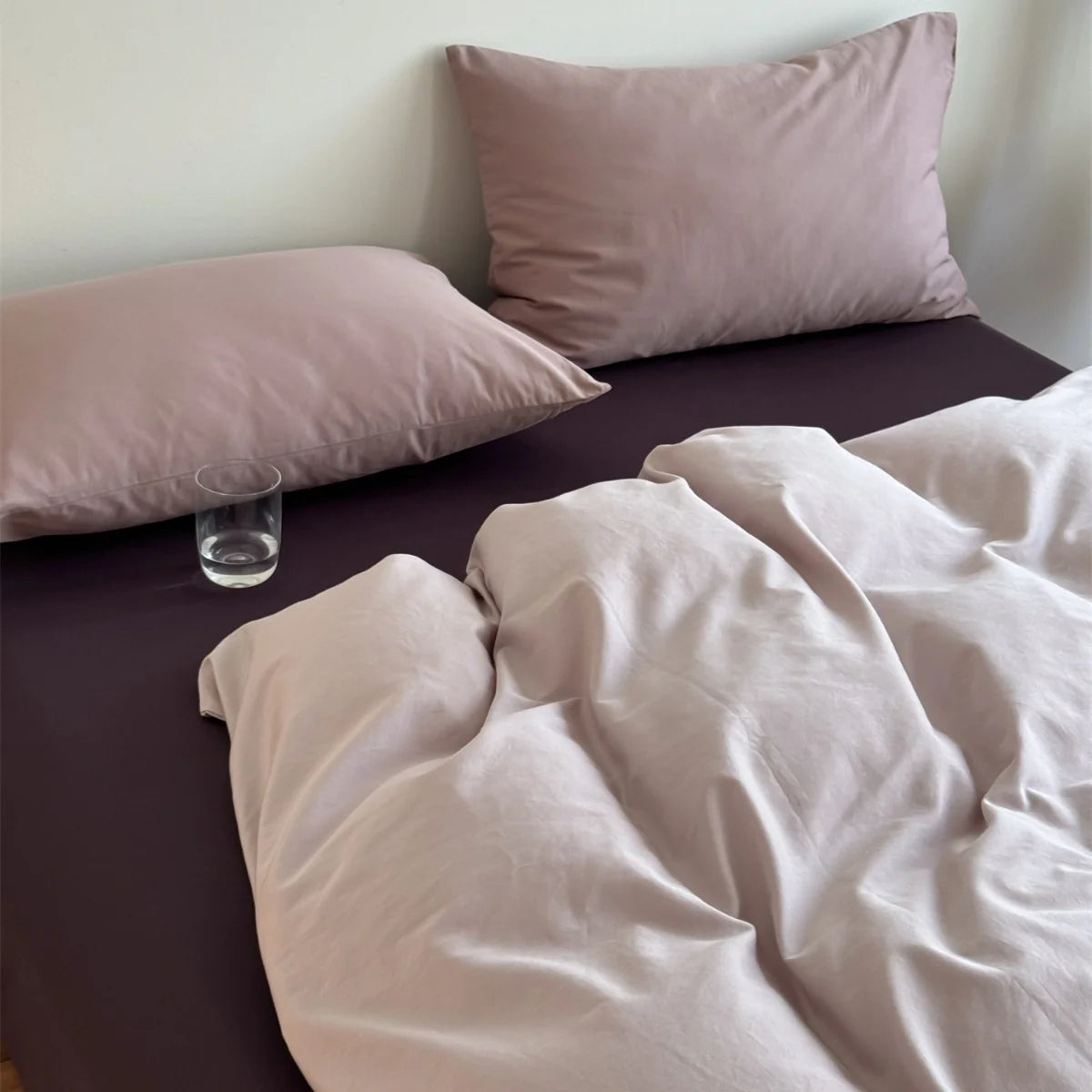 Bedding Set Breathable Cotton Blend & Zipper Duvet Cover