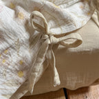 Bedding Set Breathable Cotton Gauze & Tie Ribbons