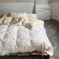 Bedding Set Breathable Cotton Gauze & Tie Ribbons