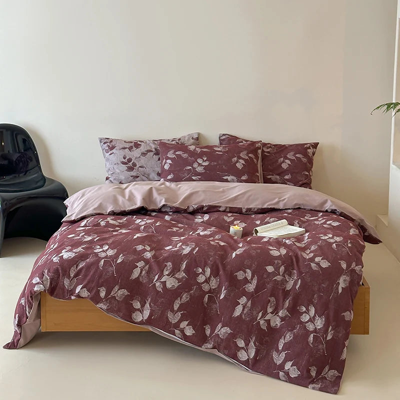 Bedding Set Breathable Cotton Percale Reversible