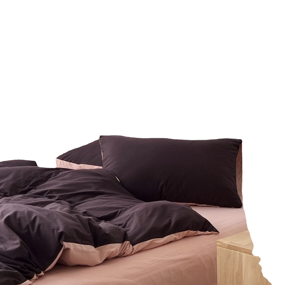 Bedding Set Breathable Cotton Percale Reversible Duvet