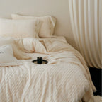 Bedding Set Chenille Textured Reversible Fleece Back