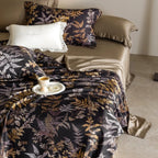 Bedding Set Cooling Lyocell Botanical Print Four Piece