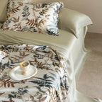Bedding Set Cooling Lyocell Botanical Print Four Piece