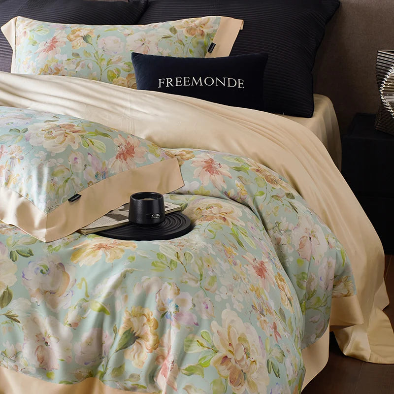 Bedding Set Cooling Lyocell Moisture-Wicking Four Piece