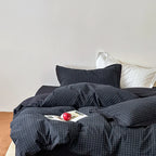 Bedding Set Cotton Blend Breathable Reversible Zipper Closure