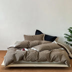Bedding Set Cotton Blend Breathable Reversible Zipper Closure