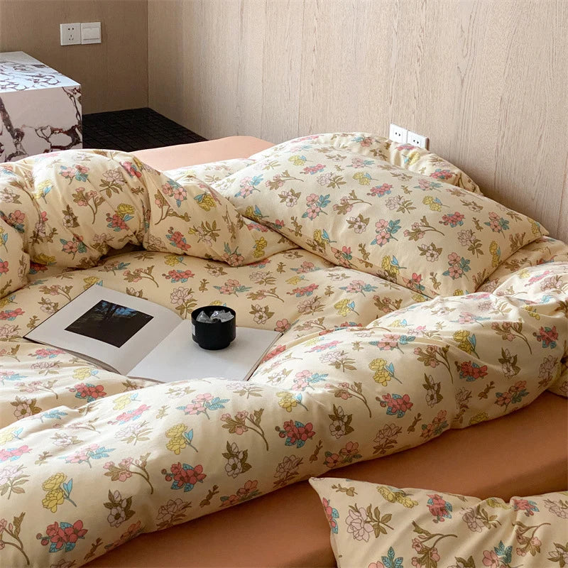 Bedding Set Cotton Breathable Machine Washable