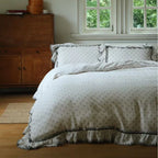 Bedding Set Cotton Gauze Quilted Lace Trim