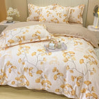 Bedding Set Cotton Ginkgo Pattern 4-Piece