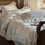 Bedding Set Cotton Jacquard Floral Relief 4 Piece Set