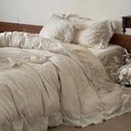 Bedding Set Cotton Jacquard Floral Relief 4 Piece Set