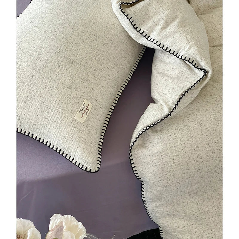 Bedding Set Cotton-Linen Blend Breathable Moisture Regulating