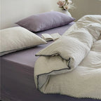 Bedding Set Cotton-Linen Blend Breathable Moisture Regulating
