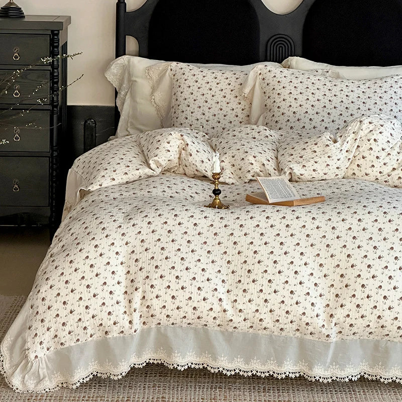 Bedding Set Cotton Muslin Breathable Set of 4