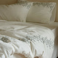 Bedding Set Cotton Muslin Delicate Branch Embroidery 4-Piece
