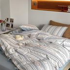 Bedding Set Cotton Percale Breathable Embroidered Dots