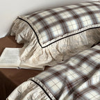 Bedding Set Cotton Percale Breathable Embroidered Ruffle