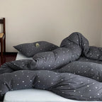 Bedding Set Cotton Percale Breathable Star Pattern