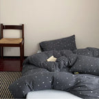 Bedding Set Cotton Percale Breathable Star Pattern