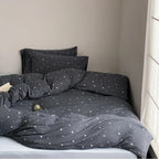 Bedding Set Cotton Percale Breathable Star Pattern
