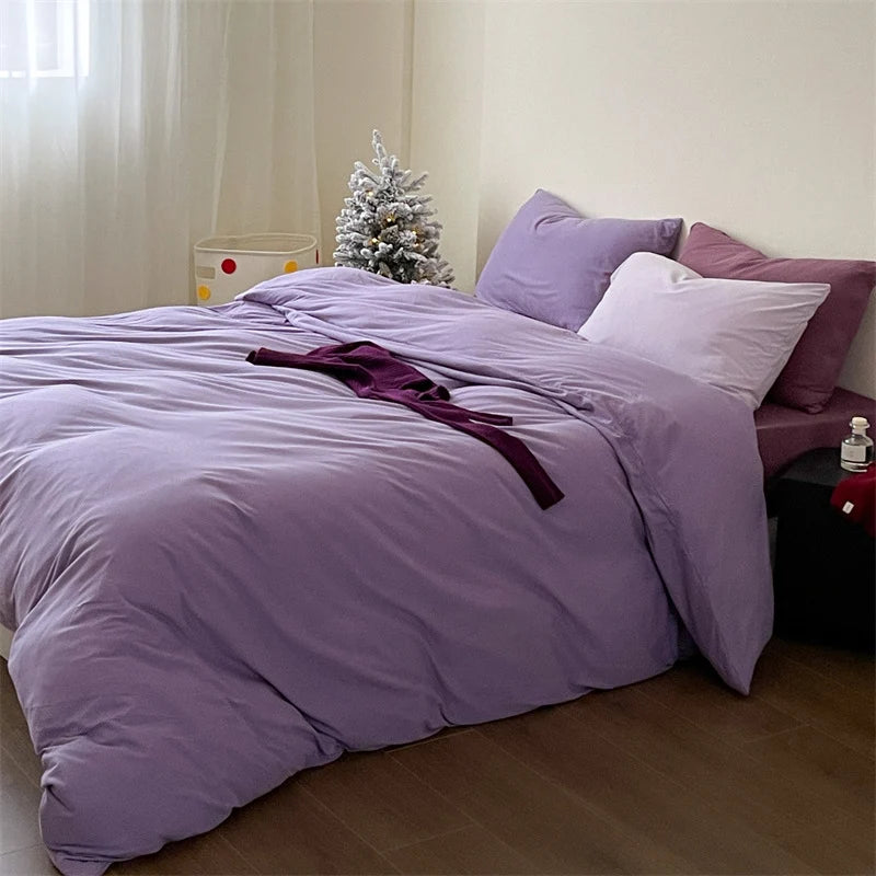 Bedding Set Cotton Percale Breathable Wrinkle-Resistant