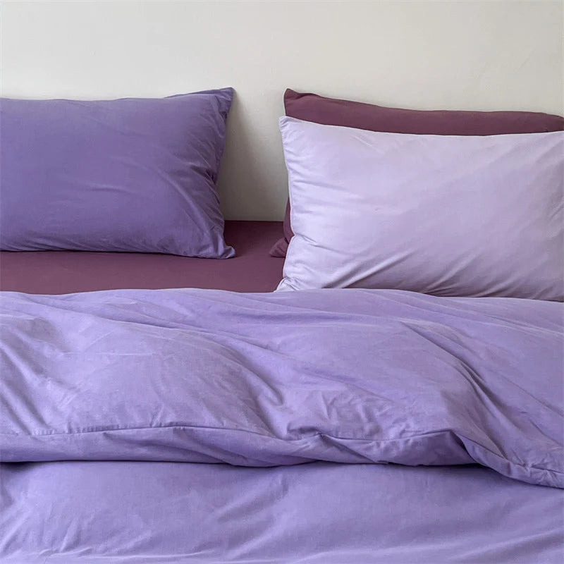 Bedding Set Cotton Percale Breathable Wrinkle-Resistant