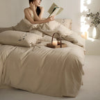 Bedding Set Cotton Percale Embroidered 4-Piece