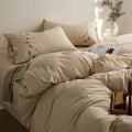 Bedding Set Cotton Percale Embroidered 4-Piece
